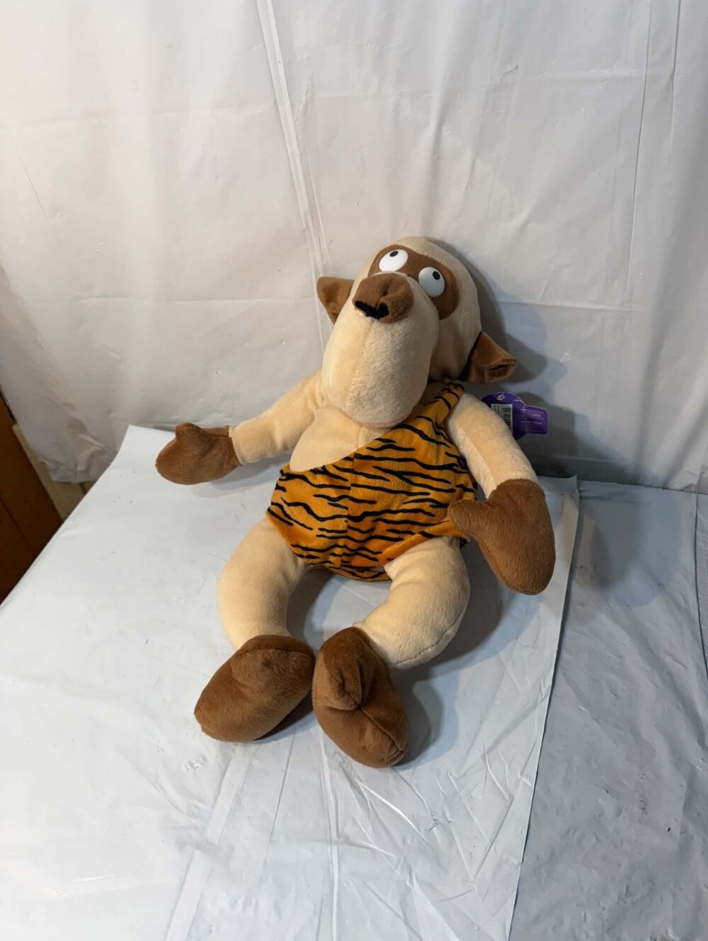 VTG 1999 Kuddle Me Toys Caveman Stuffed Animal Novelty Plush with Hang Tag